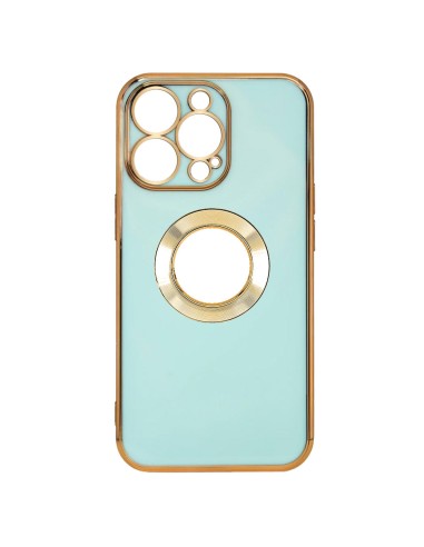 CHROME-PLATED AND LOGO HOLE SOFT COVER CASE