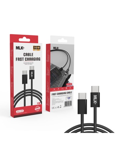 MLK+ TYPE C TO TYPE C BRAIDED CHARGING CABLE