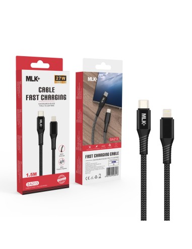 MLK+ TYPE C TO LIGHTNING BRAIDED CABLE