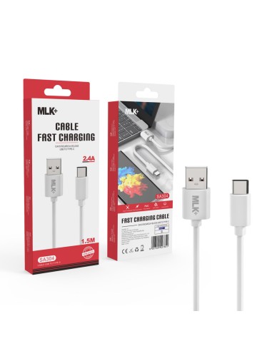 MLK+ CÂBLE DE CHARGE ET DE DONNÉES 150CM CONNECTEUR 2.4A TYPE C