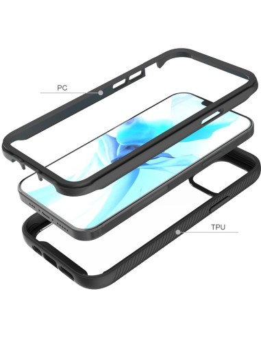 ULTRA CLEAR DOUBLE PROTECTION HARD COVER CASE WITH COLOURED EDGES ...