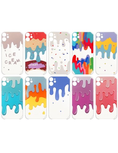 ICE CREAM PRINT SEMIHARD CLEAR COVER CASE